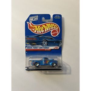 1998 Hot Wheels #654 First Editions 20/40 '40 FORD Drk Blue w/5 Spoke Thailand